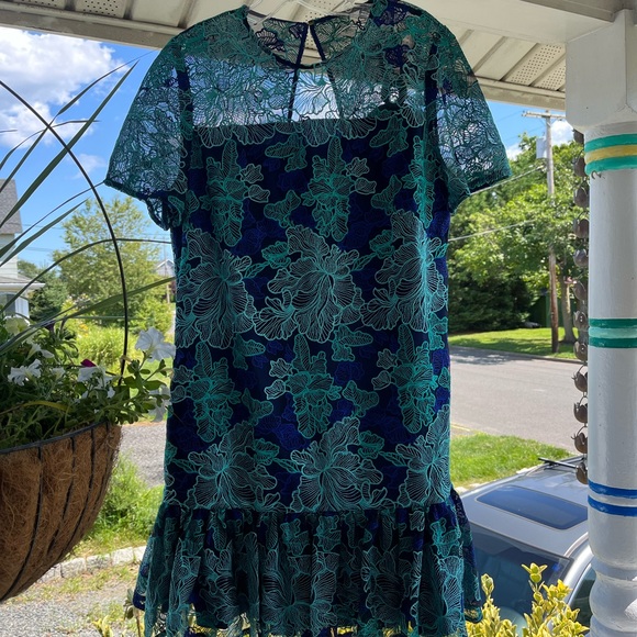 Trina Turk cocktail dress new with tags drop waist cute unfortunately didn’t fit - Picture 5 of 5